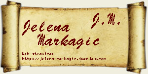 Jelena Markagić vizit kartica